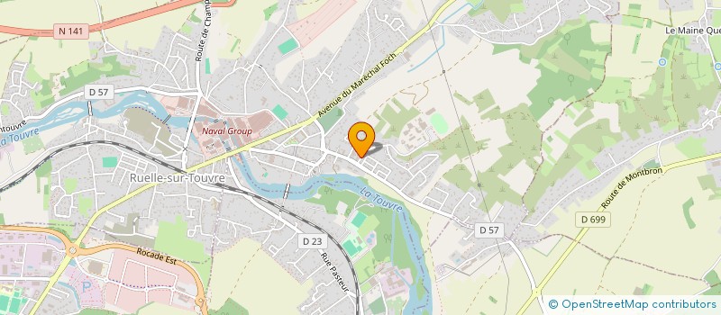 localisation de l'entreprise ASSOCIATION DE PROTECTION CIVILE DE LA CHARENTE  RUELLE-SUR-TOUVRE