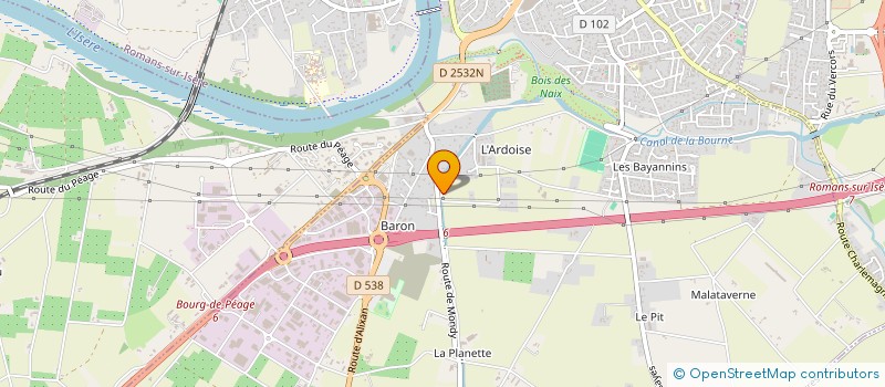 localisation de l'entreprise ASSOCIATION DE PROTECTION CIVILE DE LA DROME APC26 à BOURG-DE-PEAGE