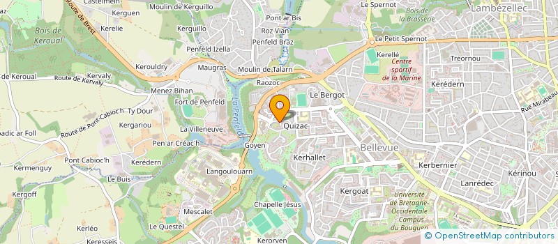 localisation de l'entreprise ASSOCIATION DE PROTECTION CIVILE DU FINISTERE à BREST
