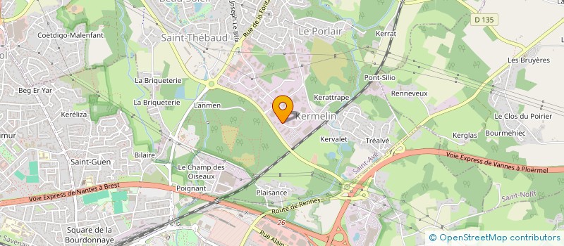 localisation de l'entreprise ASSOCIATION DE PROTECTION CIVILE DU MORBIHAN  SAINT-AVE