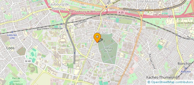localisation de l'entreprise ASSOCIATION DE PROTECTION DE L'ENVIRONNEMENT ET DE DEFENSE DES RIVERAINS DU SUD LILLOIS CONTRE LES POLLUTIONS INDUSTRIEL à LILLE