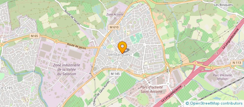 localisation de l'entreprise ASSOCIATION DE PROTECTION DE LA NATURE DE L'ENVIRONNEMENT DE LA CHASSE LA DIANE VENDARGUOISE à VENDARGUES