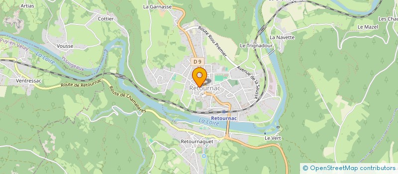 localisation de l'entreprise ASSOCIATION DE PROTECTION DU PATRIMOINE DE RETOURNAC  RETOURNAC