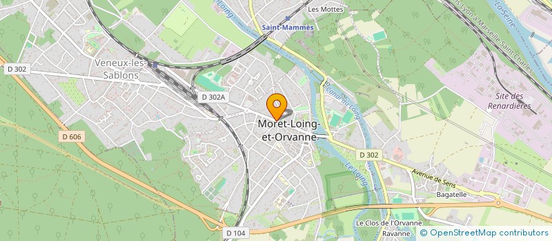 localisation de l'entreprise ASSOCIATION DE PROTECTION DU PATRIMOINE MLO (APPM)  MORET-LOING-ET-ORVANNE