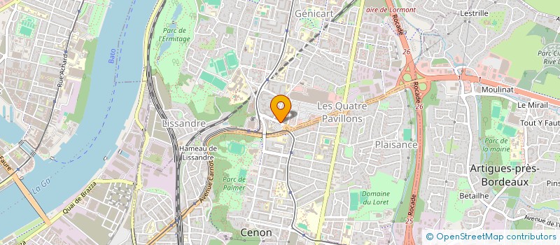 localisation de l'entreprise ASSOCIATION DE PSYCHIATRIE DU SUD OUEST  LORMONT