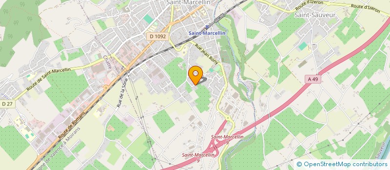 localisation de l'entreprise ASSOCIATION DE PSYCHOTHERAPIE PSYCHANALYTIQUE  SAINT-MARCELLIN