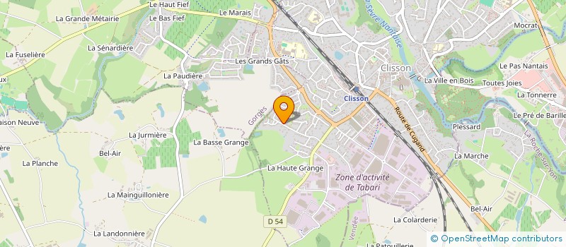 localisation de l'entreprise ASSOCIATION DE QUARTIER BIEN VIVRE A LA CAILLERIE  CLISSON