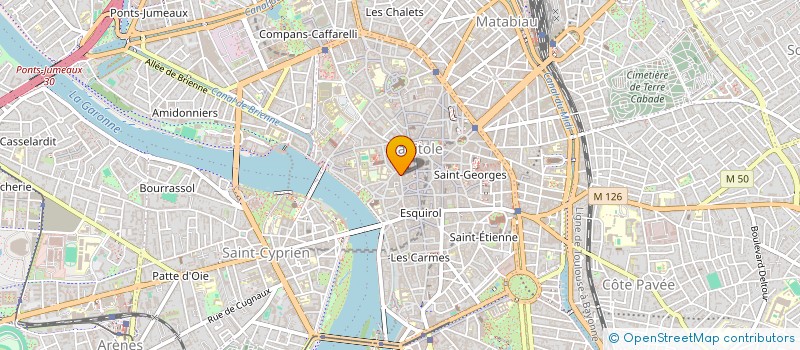 localisation de l'entreprise ASSOCIATION DE QUARTIER BOURSE JACOBINS à TOULOUSE