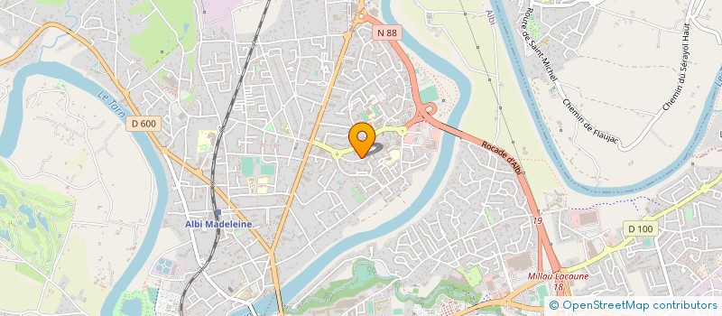 localisation de l'entreprise ASSOCIATION DE QUARTIER DE CANTEPAU à ALBI