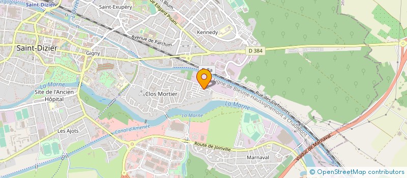localisation de l'entreprise ASSOCIATION DE QUARTIER DU GRAND LACHAT à SAINT-DIZIER