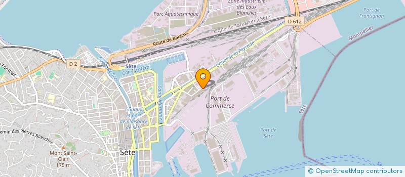 localisation de l'entreprise ASSOCIATION DE QUARTIER DU KURSAAL à SETE
