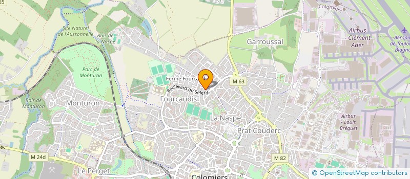 localisation de l'entreprise ASSOCIATION DE QUARTIER GARROUSSAL 2 à COLOMIERS