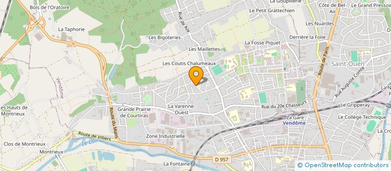 localisation de l'entreprise ASSOCIATION DE QUARTIER LES PROVINCES à VENDOME