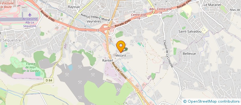 localisation de l'entreprise ASSOCIATION DE QUARTIER MEZARD-RANTEIL à ALBI