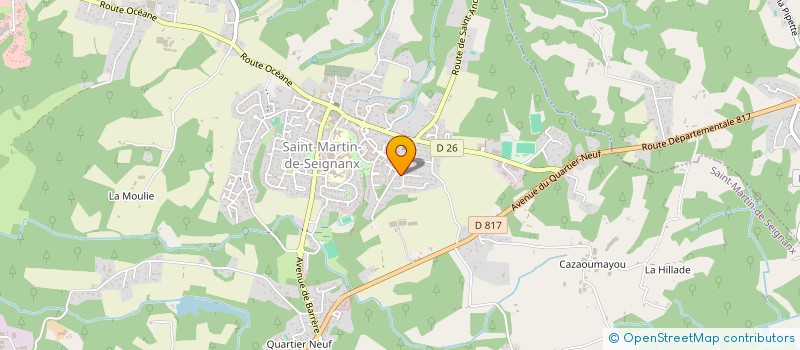 localisation de l'entreprise ASSOCIATION DE RANDONNEURS ET SECOURISTES DU SEIGNANX  SAINT-MARTIN-DE-SEIGNANX