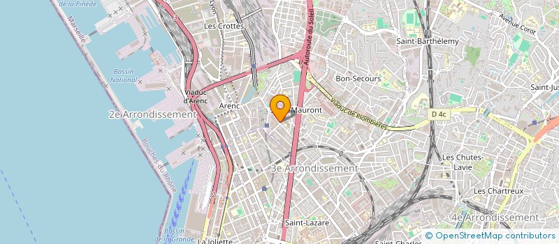 localisation de l'entreprise ASSOCIATION DE RAPATRIEMENT DE CORPS DE LA COMMUNAUTE DE MAKHANA  MARSEILLE