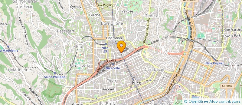 localisation de l'entreprise ASSOCIATION DE RECHERCHE CLINIQUE ET D'ENSEIGNEMENT MEDITERRANEENNE EN ADDICTOLOGIE  NICE