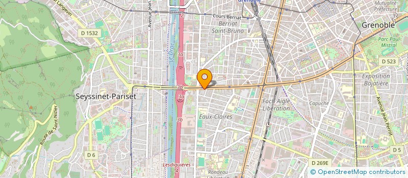 localisation de l'entreprise ASSOCIATION DE RECHERCHE DIAPHRAGMATIQUE BELLEDONNE PHOTO à GRENOBLE