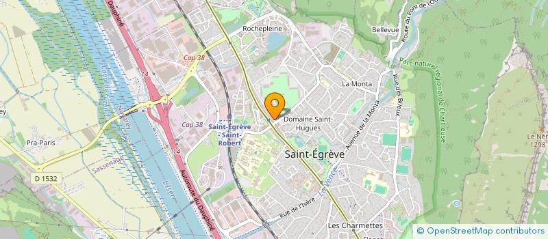 localisation de l'entreprise ASSOCIATION DE RECHERCHE DU BIOMAGNETISME PAR COUPLES D'AIMANTS  SAINT-EGREVE