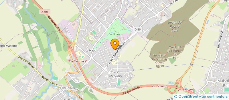 localisation de l'entreprise ASSOCIATION DE RECHERCHE EN INFORMATIQUE APPLIQUEE à HOUDAIN