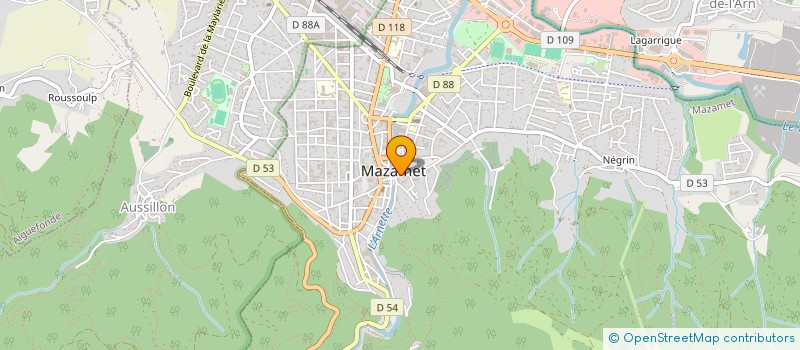 localisation de l'entreprise ASSOCIATION DE RECHERCHE ET D'INTEGRATION DES RESSOURCES HUMAINES  SAINT-AMANS-VALTORET