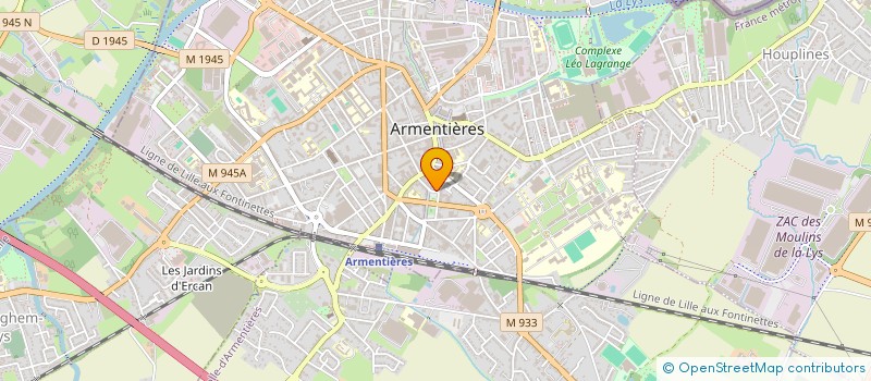 localisation de l'entreprise ASSOCIATION DE RECHERCHE ET DE DEVELOPPEMENT EN PHOTODERMATOLOGIE PHOTOTHERAPIE ET PHOTOPROTECTION  ARMENTIERES