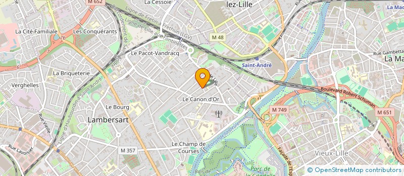 localisation de l'entreprise ASSOCIATION DE RECHERCHE ET FORMATION APPLIQUEES A LA PERSONNE AGEE (GERIATION) à LAMBERSART