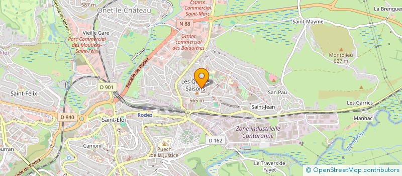localisation de l'entreprise ASSOCIATION DE RECHERCHE PLURIDISCIPLINAIRE - ARP à ONET-LE-CHATEAU