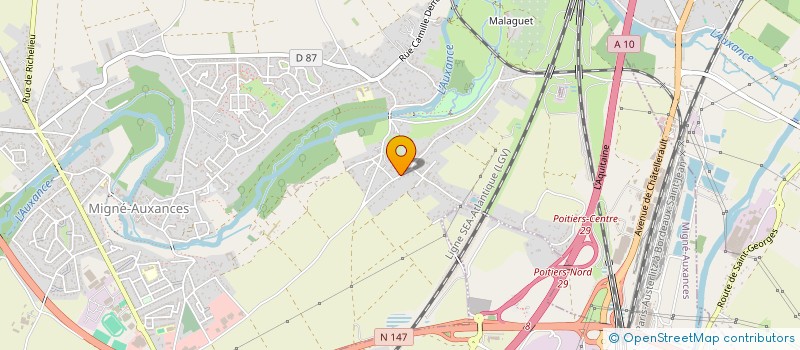 localisation de l'entreprise ASSOCIATION DE RECHERCHE SUR L'APPROCHE SENSITIVE ( ARAS) à MIGNE-AUXANCES
