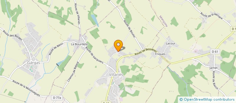 localisation de l'entreprise ASSOCIATION DE RECHERCHES ARCHEOLOGIQUES  VILLARIES