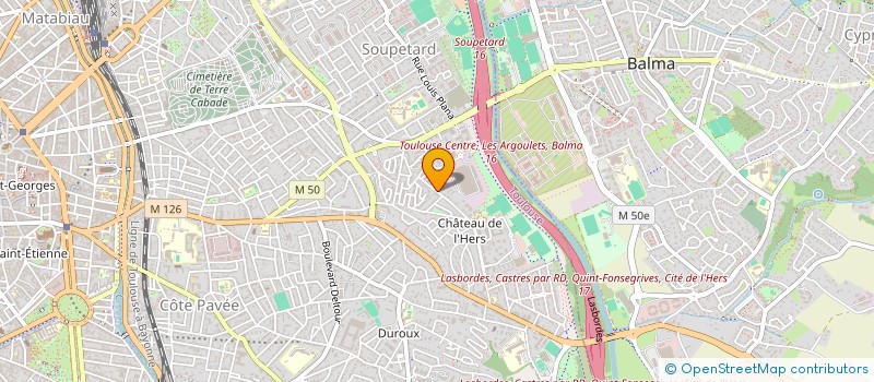 localisation de l'entreprise ASSOCIATION DE RECONSTITUTION HISTORIQUE MILITAIRE LOI 1901 'LES OIES SAUVAGES' à TOULOUSE