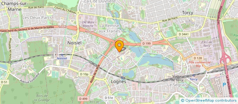 localisation de l'entreprise ASSOCIATION DE RECONSTRUCTION ET DE REVALORISATION DES JEUNES ANCIENS PRISONNIERS  NOISIEL