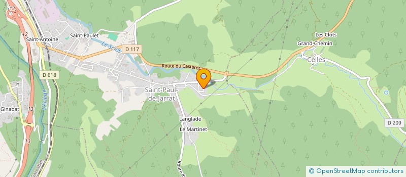 localisation de l'entreprise ASSOCIATION DE RESIDENTS ET FAMILLES : INFORMER DEFENDRE ECOUTER LEGITIMEMENT BIEN VIVRE ENSEMBLE EN ARIEGE à SAINT-PAUL-DE-JARRAT