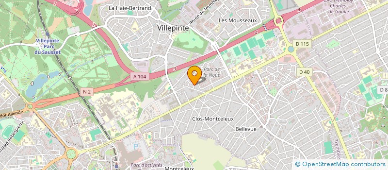 localisation de l'entreprise ASSOCIATION DE RESSORTISSANTS DE BOUYAGUI EN FRANCE à VILLEPINTE