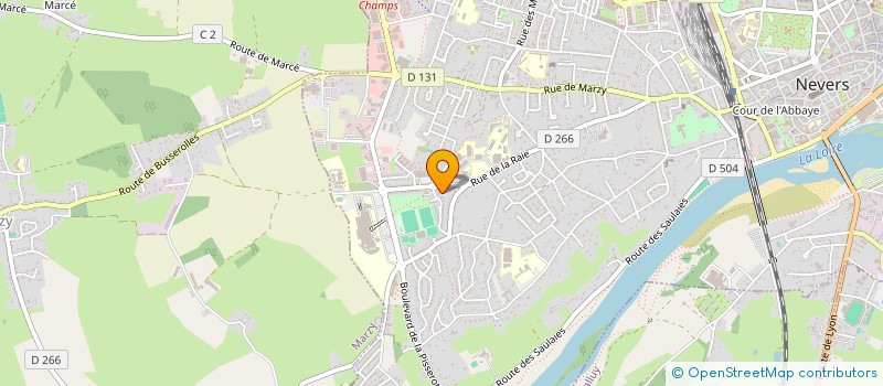 localisation de l'entreprise ASSOCIATION DE RETRAITES DE L'ARTISANAT ET DU COMMERCE DE PROXIMITE FENARAC 58 à NEVERS