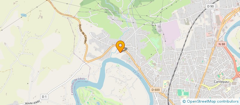 localisation de l'entreprise ASSOCIATION DE RUGBY SUBAQUATIQUE ALBIGEOIS à ALBI