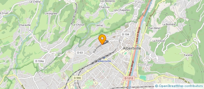 localisation de l'entreprise ASSOCIATION DE SAINT SIGISMOND  ALBERTVILLE