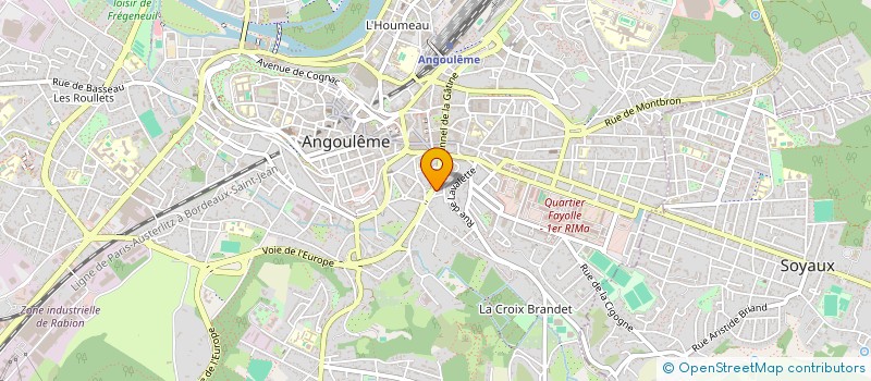 localisation de l'entreprise ASSOCIATION DE SANTE D EDUCATION ET DE PREVENTION SUR LES TERRITOIRES DE LA CHARENTE ASSOSEPT 16 à ANGOULEME