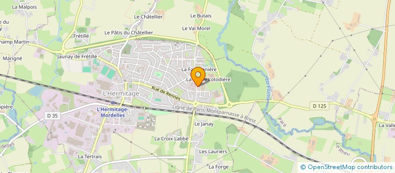 localisation de l'entreprise ASSOCIATION DE SANTE DE LA FLUME  L'HERMITAGE