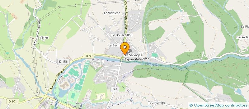 localisation de l'entreprise ASSOCIATION DE SANTE DES SALVAGES  BURLATS