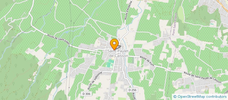 localisation de l'entreprise ASSOCIATION DE SAUVEGARDE -CHAPELLE SAINTE AGNES  SAINT-PAULET-DE-CAISSON