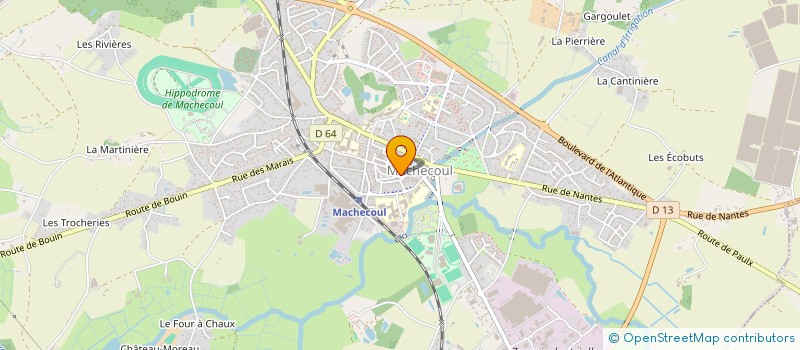 localisation de l'entreprise ASSOCIATION DE SAUVEGARDE DE L'ABBAYE DE LA CHAUME (A.S.A.C.)  MACHECOUL-SAINT-MEME