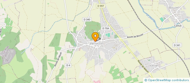 localisation de l'entreprise ASSOCIATION DE SAUVEGARDE DE L'ANCIENNE EGLISE DE VERTAIZON ET DE SON SITE  VERTAIZON