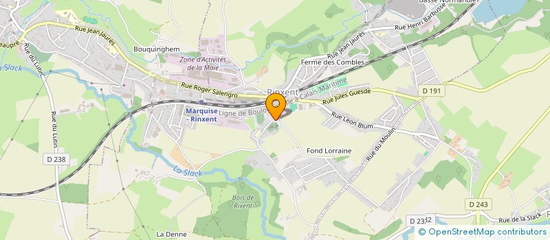 localisation de l'entreprise ASSOCIATION DE SAUVEGARDE DE L'EGLISE D'HYDREQUENT  RINXENT