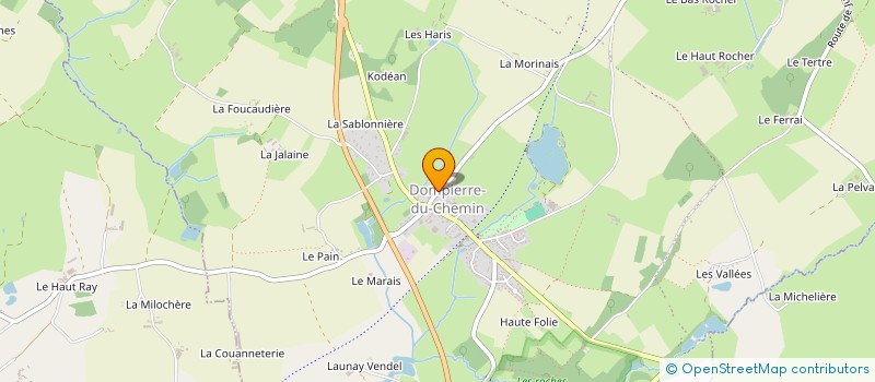 localisation de l'entreprise ASSOCIATION DE SAUVEGARDE DE L'EGLISE ST-PIERRE ET DU PETIT PATRIMOINE DE DOMPIERRE DU CHEMIN  LUITRE-DOMPIERRE