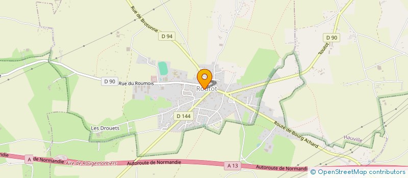 localisation de l'entreprise ASSOCIATION DE SAUVEGARDE DE LA FAUNE DU ROUMOIS  ROUTOT