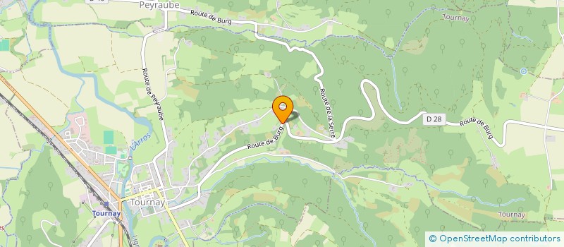 localisation de l'entreprise ASSOCIATION DE SAUVEGARDE DE LA VACHE LOURDAISE  TOURNAY