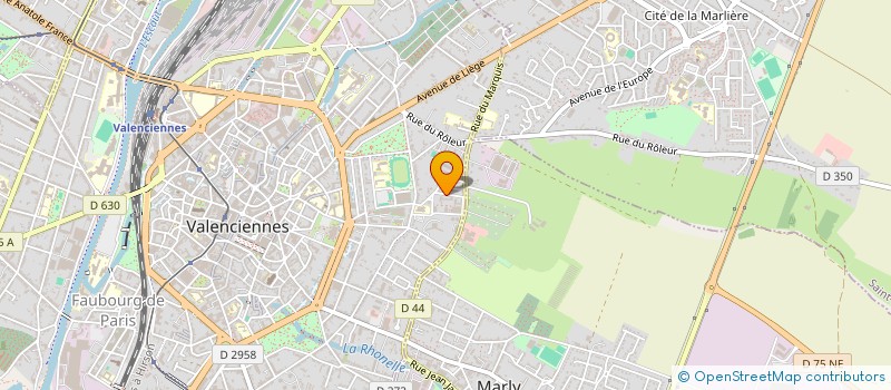 localisation de l'entreprise ASSOCIATION DE SAUVEGARDE DES JARDINS OUVRIERS  VALENCIENNES