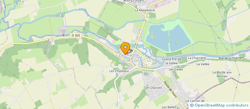 localisation de l'entreprise ASSOCIATION DE SAUVEGARDE DES LAVOIRS EN VALLEE DU LOIR  LA CHARTRE-SUR-LE-LOIR