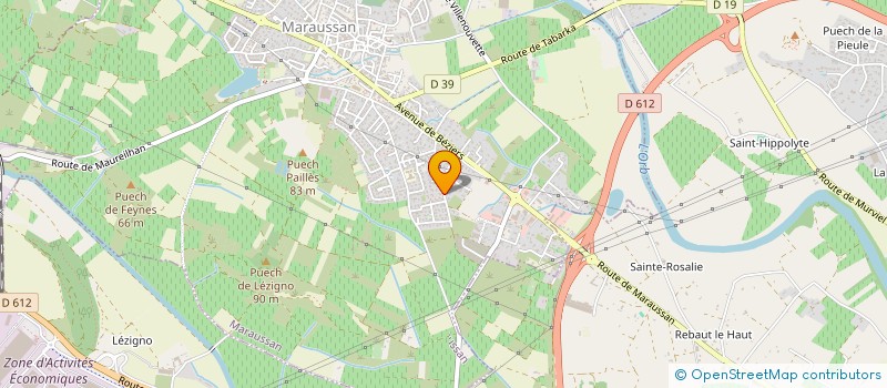 localisation de l'entreprise ASSOCIATION DE SAUVEGARDE DES PAYSAGES PAR LES INITIATIVES CITOYENNES  MARAUSSAN